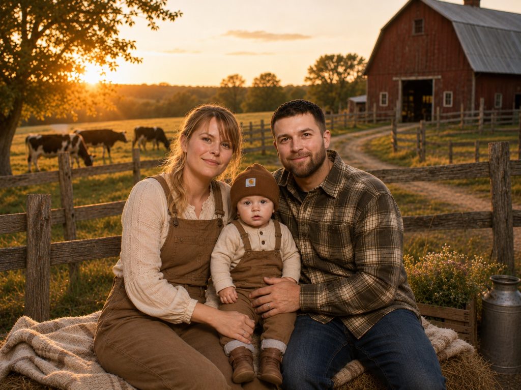Family life at Gather ’Round Acres farm